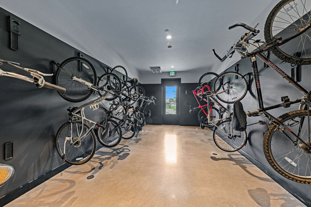 Mackson Corners bike storage room