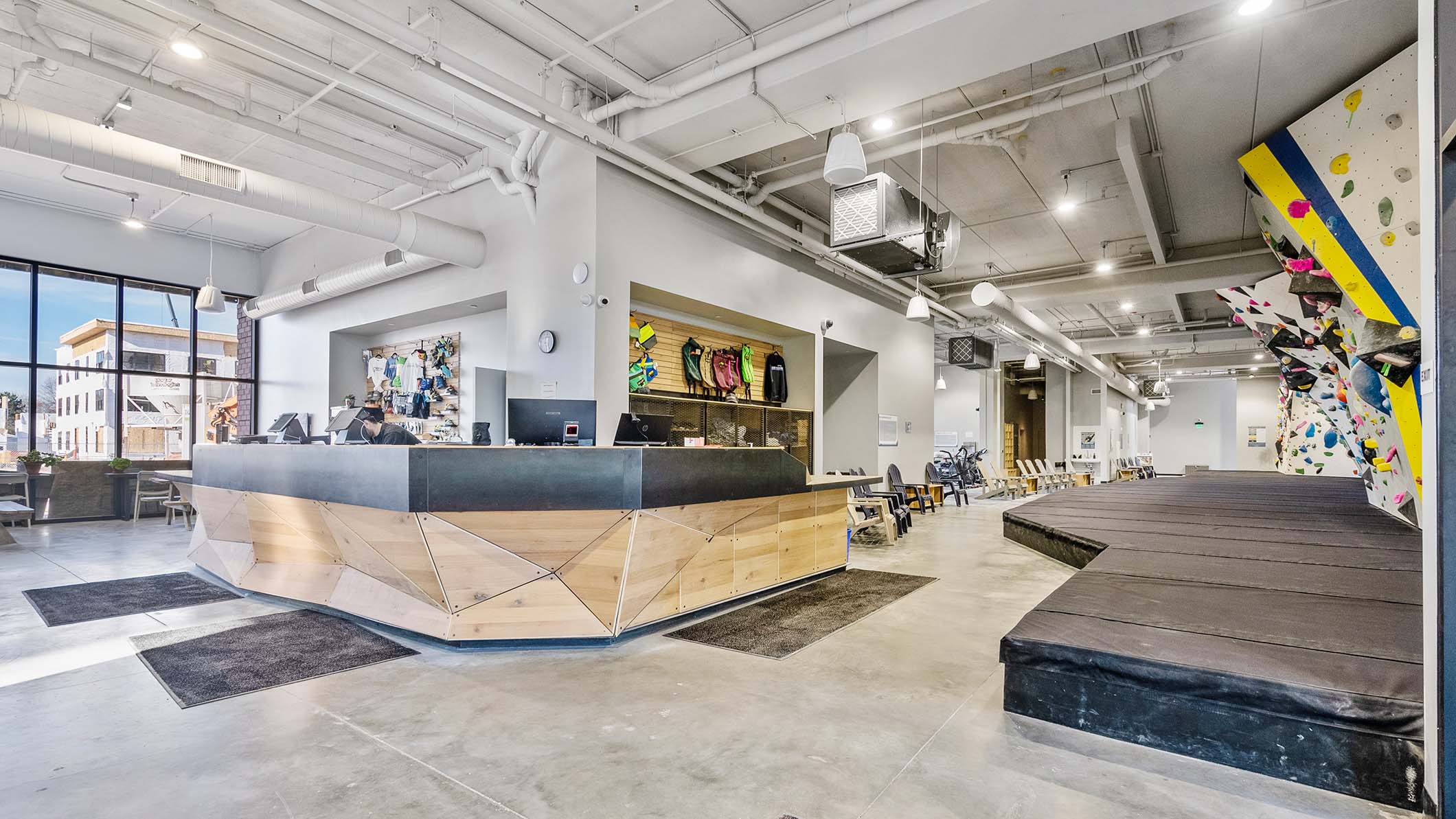 Odyssey Climbing Co. front desk