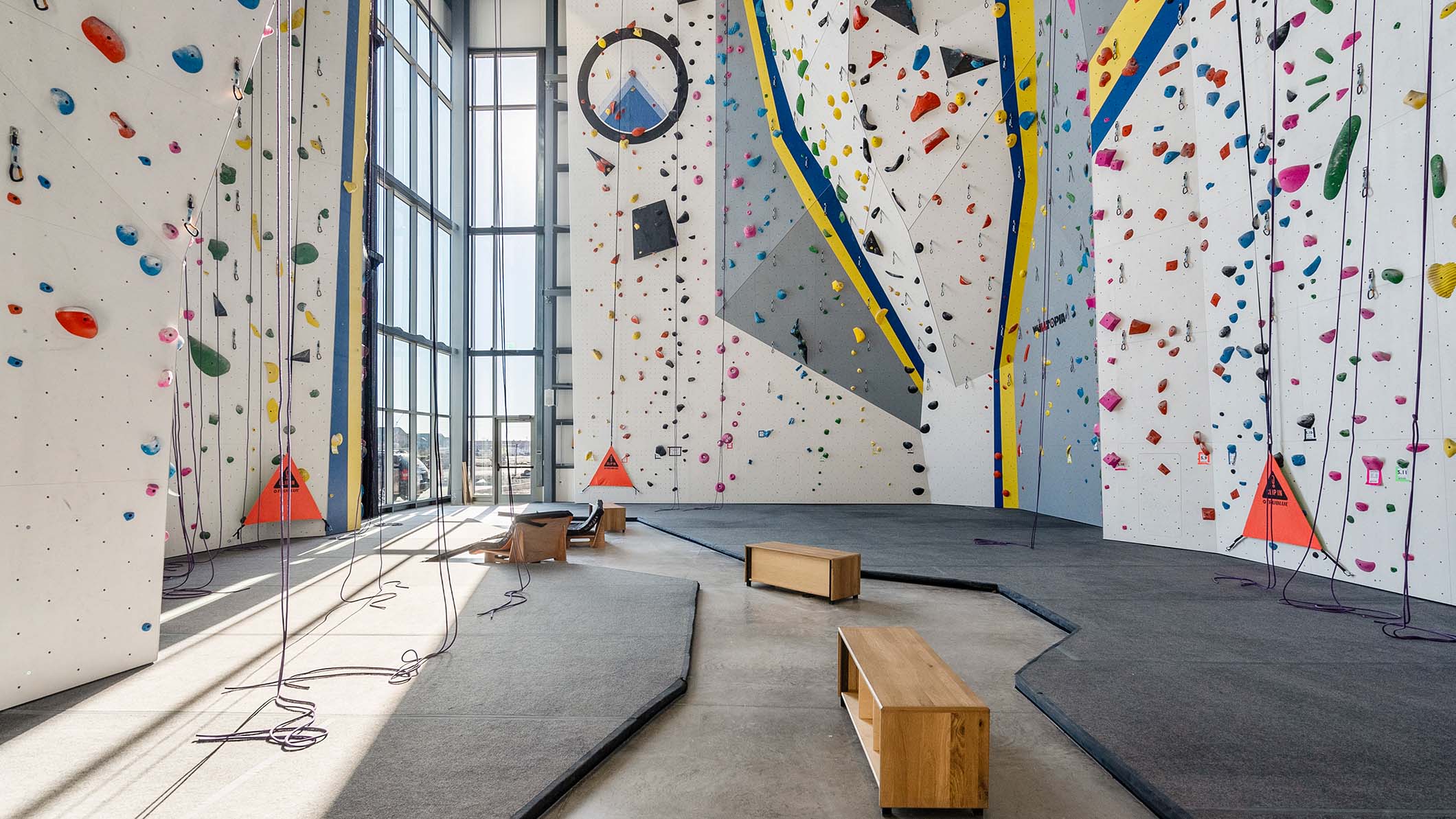 Odyssey Climbing Co. rock climbing interior