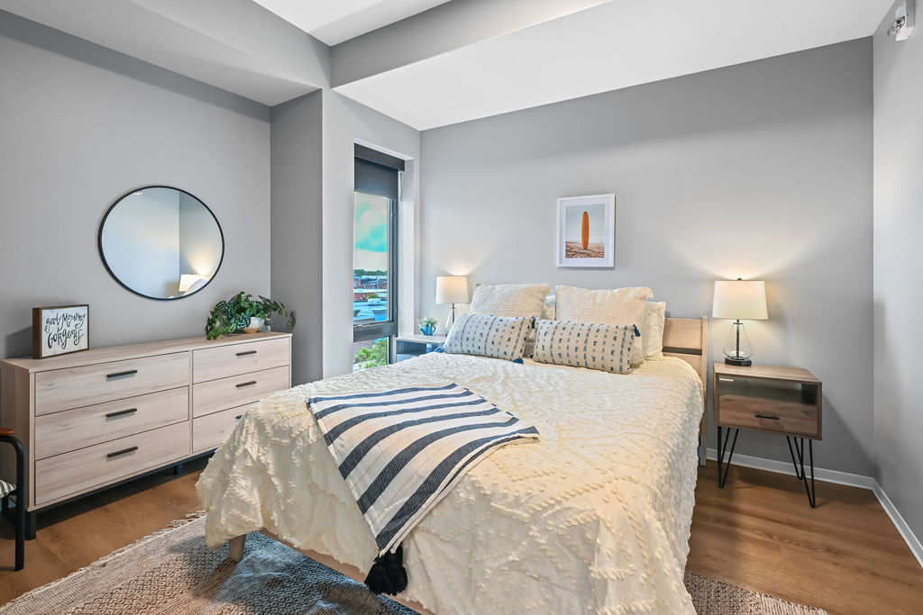 North Side Yard furnished bedroom