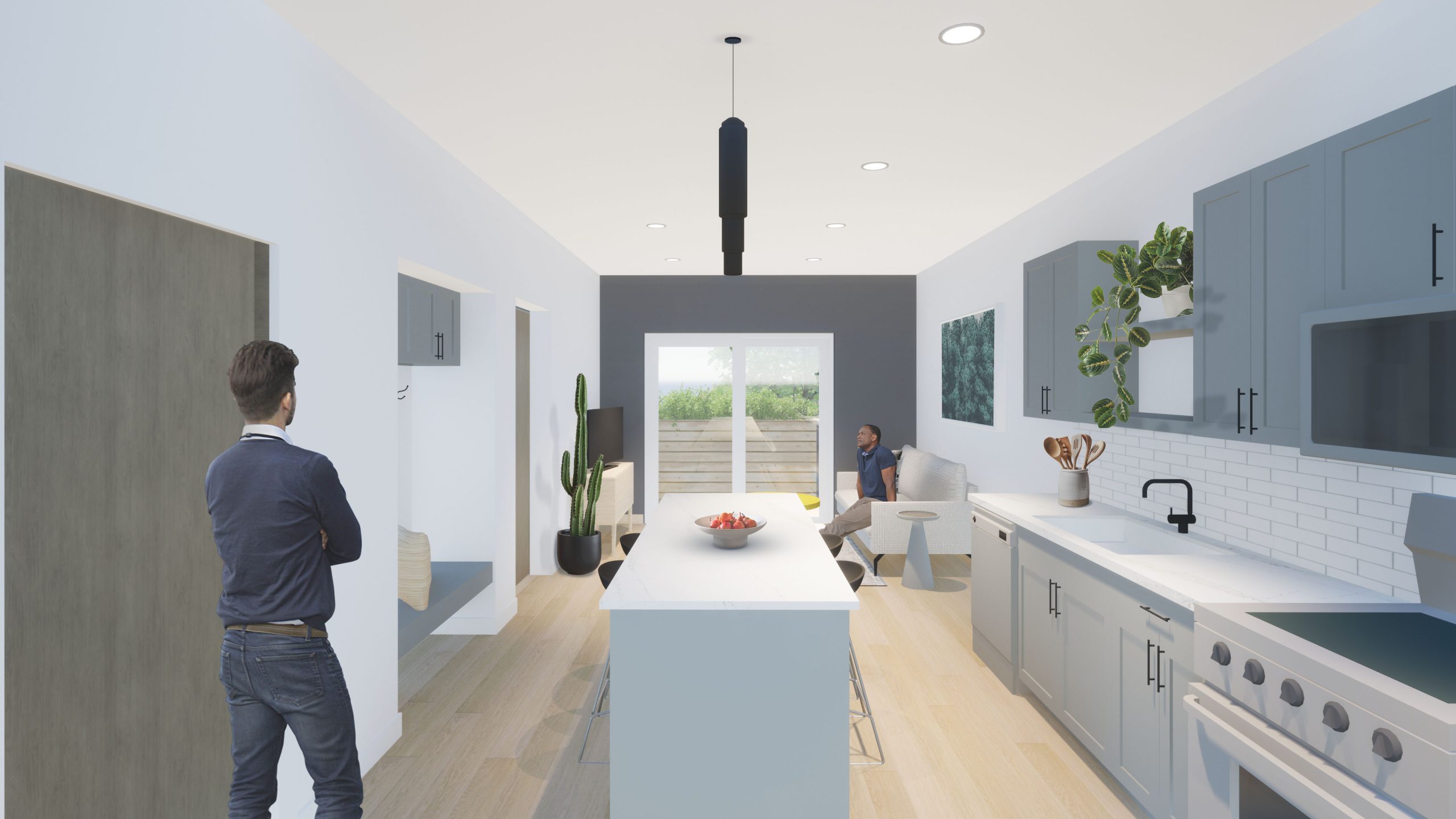 Alto Station apartments interior rendering