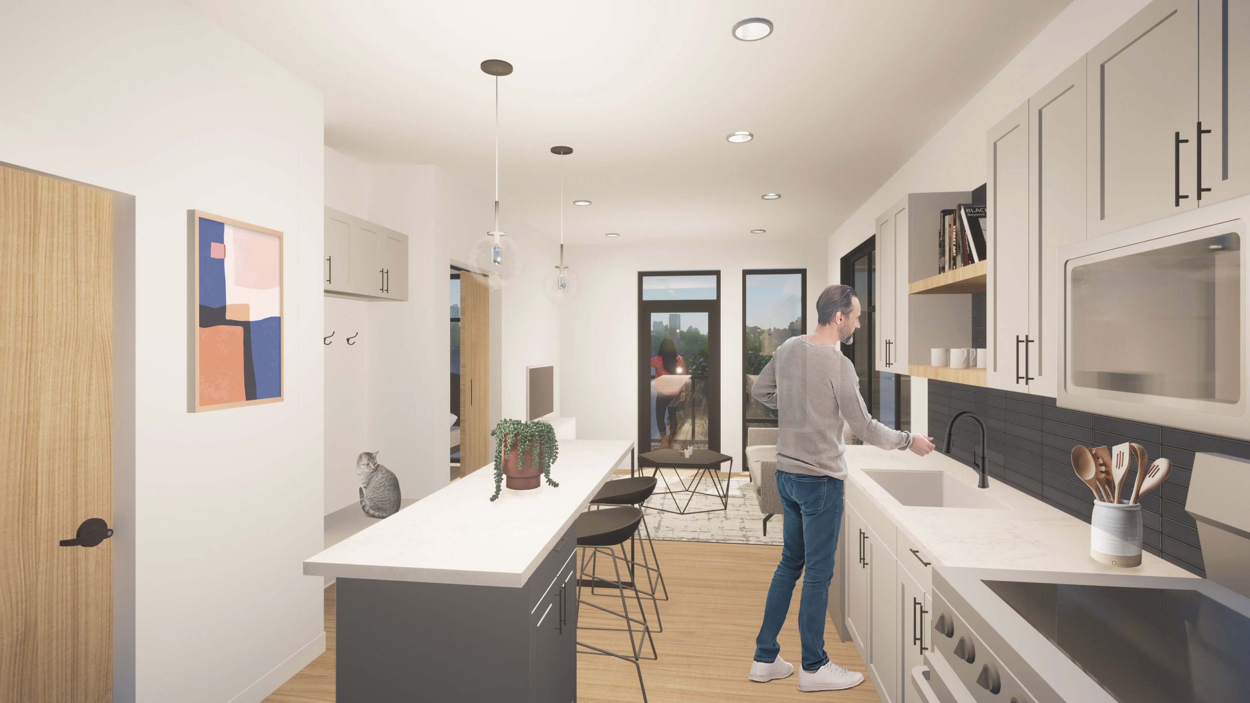 Valo apartments interior rendering