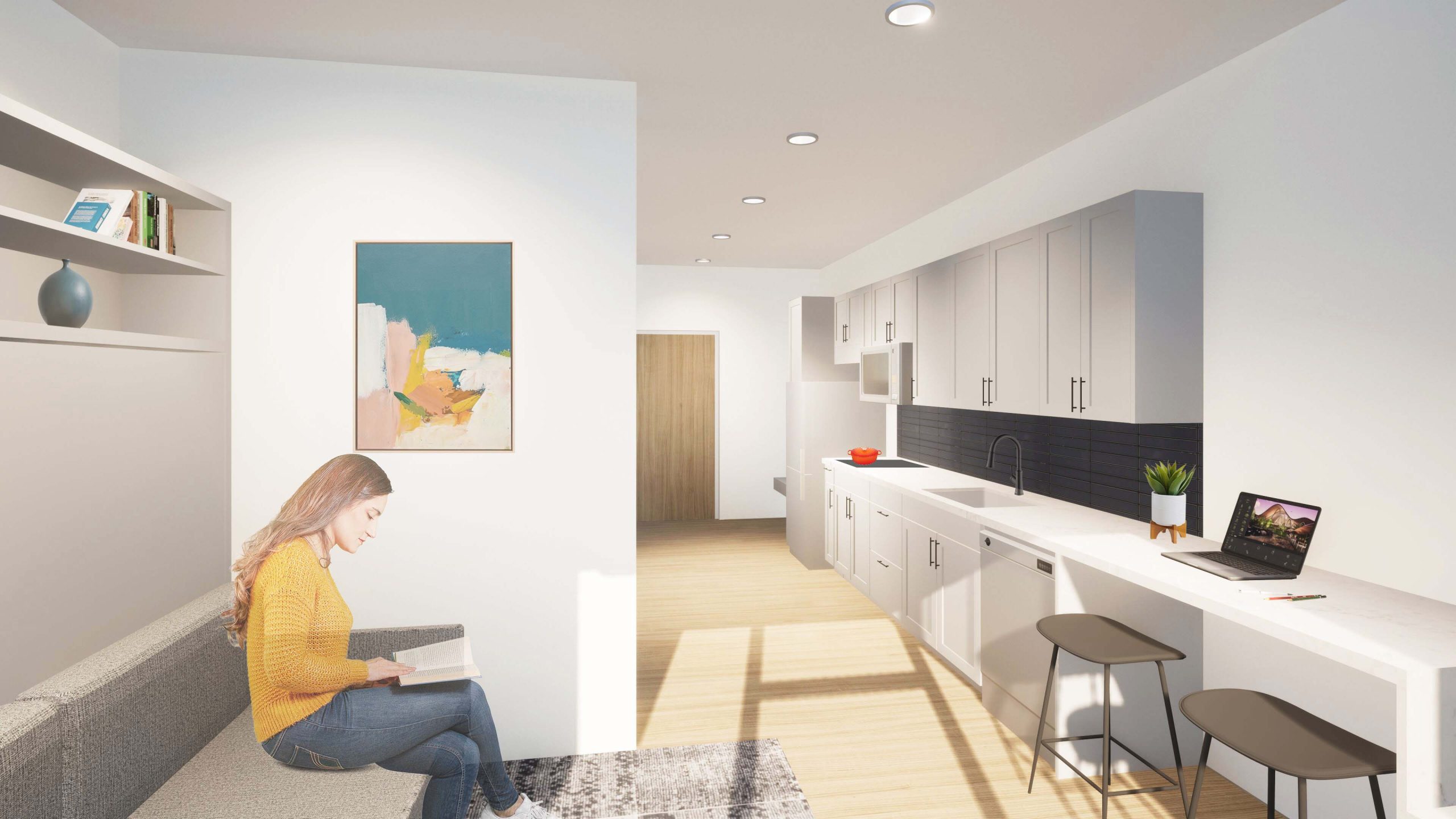 Valo apartment interior rendering